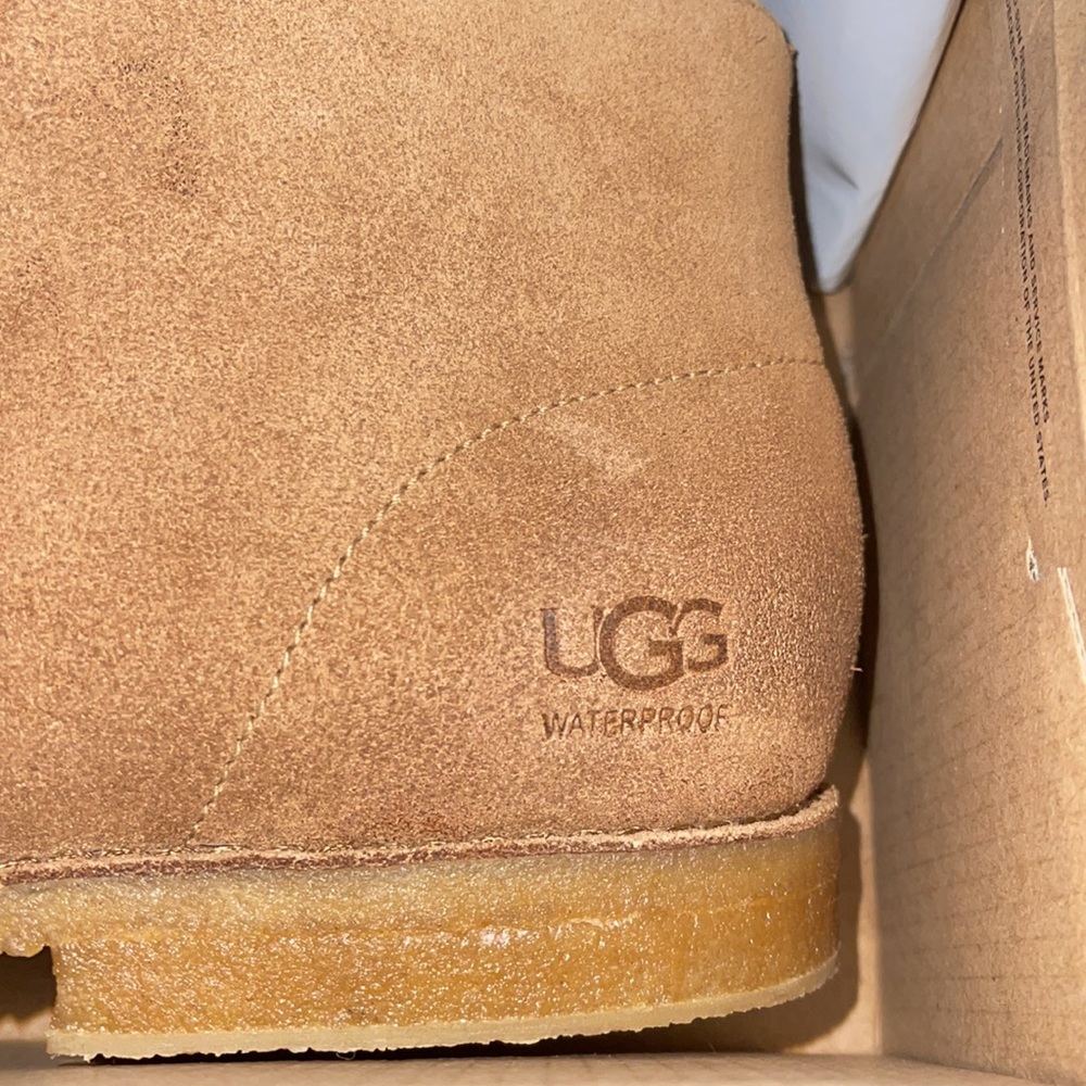 NEW MENS UGG M LEIGHTON WP Chestnut size 12 $170 - Picture 4 of 5